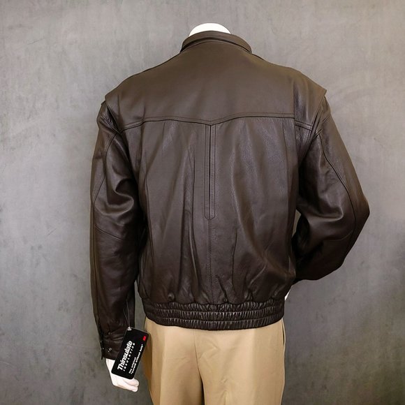 Reed Sportswear Brown Leather Jacket (NWOT) - Picture 3 of 15